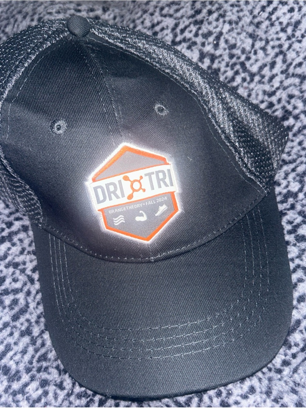 Orange Theory Dri Tri Hat Cap Snapback Gray Mesh Back Fall 2024 Adjustable